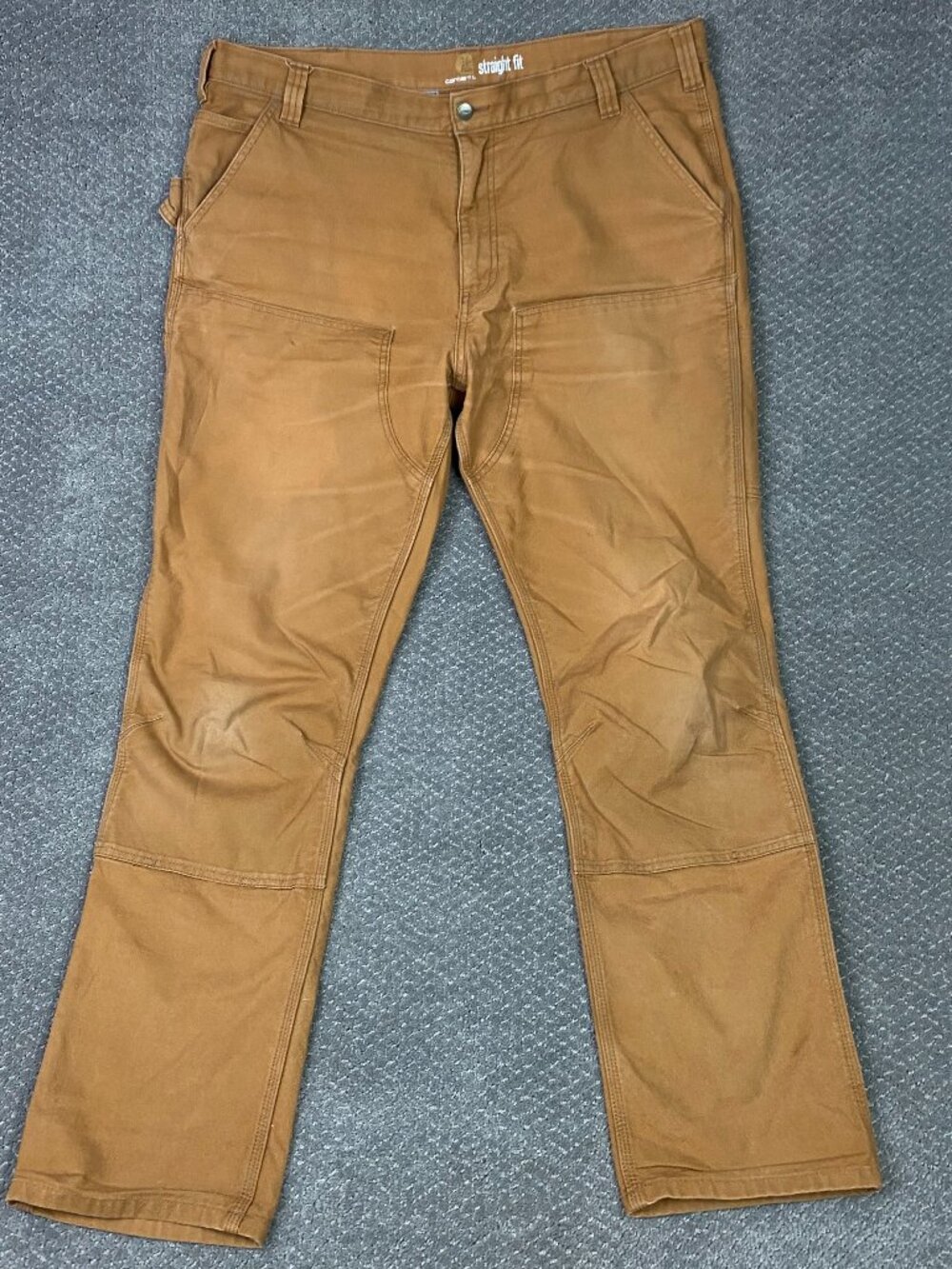 Carhartt Double Knee Carpenter Pants Mens 40x34 Brown Work Rugged Flex Utility